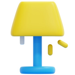 Sticker - floor lamp 3d render icon illustration