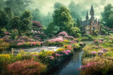 Wall Mural - Fairytale land