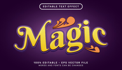 Poster - magic 3d text effect and editable text effect