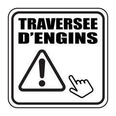 Sticker - Logo traversée d'engins.