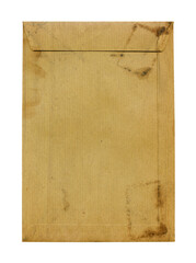 Canvas Print - Old grunge brown paper envelope