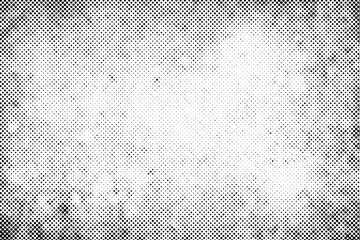 Wall Mural - Vector abstract  grunge halftone black dost texture background.