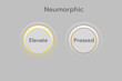 © Atit - Neumorphism UI design element set. Simple trendy interface for applications.