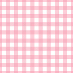 Pink Pastel Buffalo Plaid Pattern Seamless Background