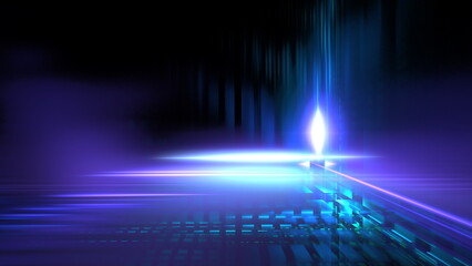 Poster - luminous technological abstract background. digital technologies, cloud computing, digital future. 3