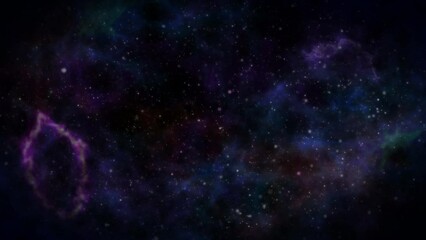 Purple nebula galaxy astrology deep outer space cosmos background beautiful abstract illustration art dust animation