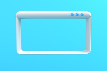 Poster - Internet browser web window display- 3D render