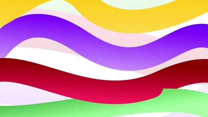 Poster - Abstract Modern shapes background 4K Animation, colorful gradient lines animation design