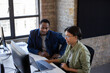 © ReeldealHD images - Coworkers on a video call in an office