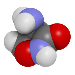 Canvas Print - Cycloserine (D-cycloserine) tuberculosis drug, chemical structure.