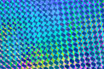 Canvas Print - Holographic rainbow foil iridescent texture abstract hologram background