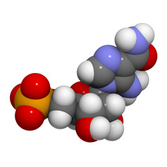 Poster - AICA ribonucleotide (AICAR) performance enhancing drug molecule. Used as doping agent.