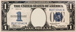 Clear 1934 One Dollar $1 Silver Certificate Banknote pattern, One  dollar border with empty middle area, U.S. 1 highly detailed dollar banknote. on a white background.