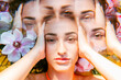 © VISTA by Westend61 - Multiple exposure of young woman with head in hands