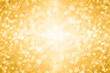 Leinwandbild Motiv Gold glitter birthday background or golden winner border burst coin explosion