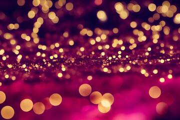 Wall Mural - Red and gold glitter vintage lights background. defocused.
Beautiful Christmas background
