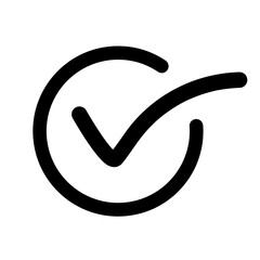 Poster - Check mark symbol. Approval or agreement. Authentication signature. Vector.