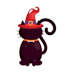 Sticker - halloween cat icon