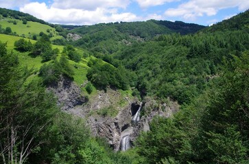 Ray Pic cascade in Ardeche in France, Europe