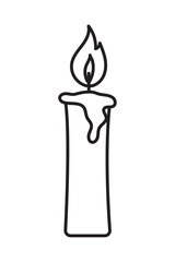 Canvas Print - candle icon image