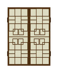 Poster - Korean traditional door