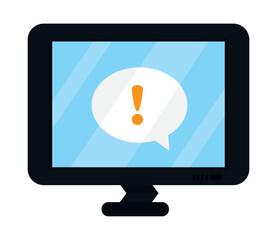 Poster - computer monitor icon