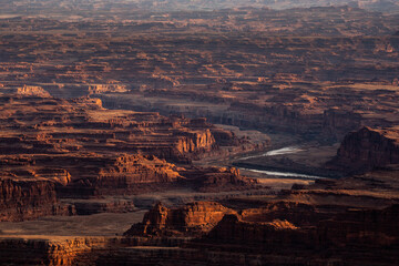 Poster - The Colorado River Passes Through Red Cliffs Outside Canyonlands National Park