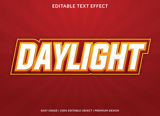 Poster - daylight editable text effect template use for business logo and brand