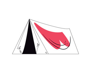 Sticker - flat tent design