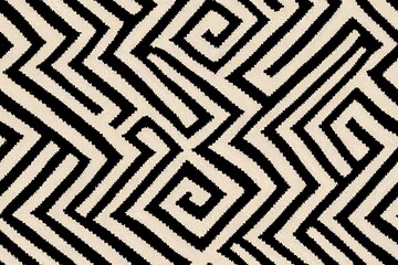 Sticker - Monochrome Woven Effect Textured Wavy Pattern. High quality illustration