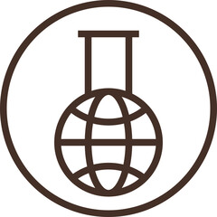 Poster - geochemistry modern line style icon