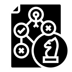 Sticker - strategy selection icon