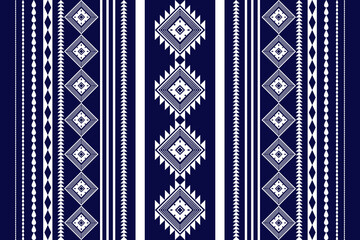 Wall Mural - Geometric ethnic oriental seamless pattern traditional Design for background,carpet,wallpaper.clothing,wrapping,Batik fabric,Vector illustration.embroidery style 