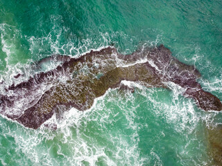 waves on the beach