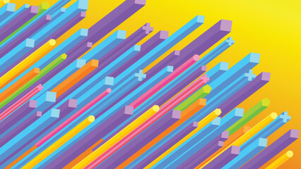 Poster - abstract background colorful basic geometry 004