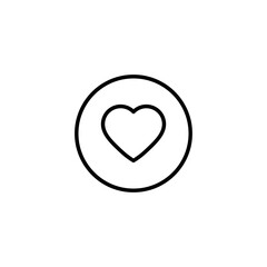 Poster - heart icon. Chat symbol with heart vector