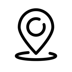 Poster - map pin. location pin. vector.