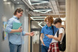© zinkevych - School children in the school corridor looking involved