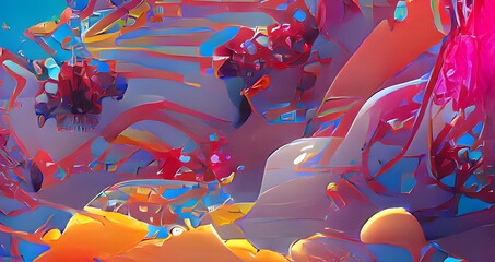 abstract pattern decorated structure illustration