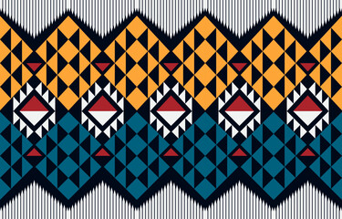 Wall Mural - Geometric ethnic pattern seamless. ethnic seamless pattern. Design for cloth business, curtain, background, carpet, wallpaper, clothing, wrapping, Batik, fabric,Vector illustration.