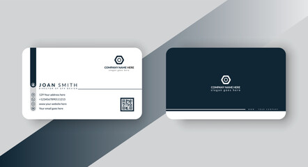 clean and modern business card design template