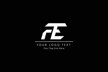 FE  Letter Logo Design. Creative Modern F E  Letters icon vector Illustration.