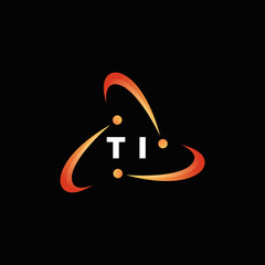 Initial TI Infinity tech logo icon element and template Vector Image