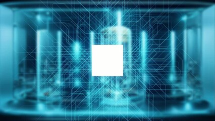 Aufkleber - electronic circuit. microchip. Abstract background.