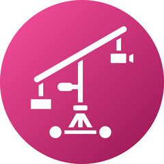 Sticker - Camera Crane Icon Style