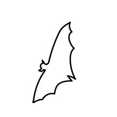 Sticker - flying bat silhouette