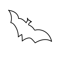 Sticker - flying bat silhouette