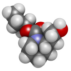 Poster - Icaridin (picaridine) insect repellent molecule.