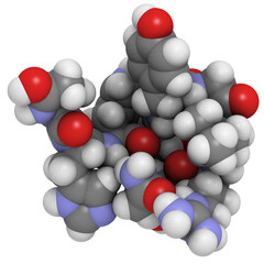 Wall Mural - Gonadotropin-releasing hormone (GnRH, Luteinizing-hormone-releasing hormone, LHRH, luliberin), chemical structure