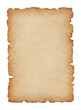 © genioatrapado - Paper vintage background. Recycle brown paper crumpled texture, Old paper surface on transparent background, isolated